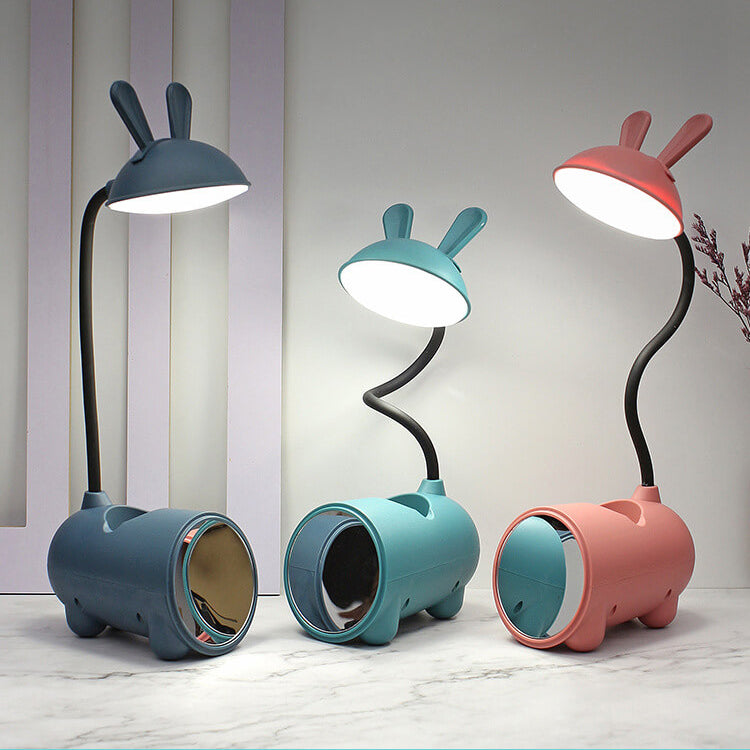 Cartoon Kaninchen LED Touch USB Stifthalter – Schreibtischlampe