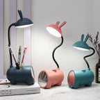 Cartoon Kaninchen LED Touch USB Stifthalter – Schreibtischlampe