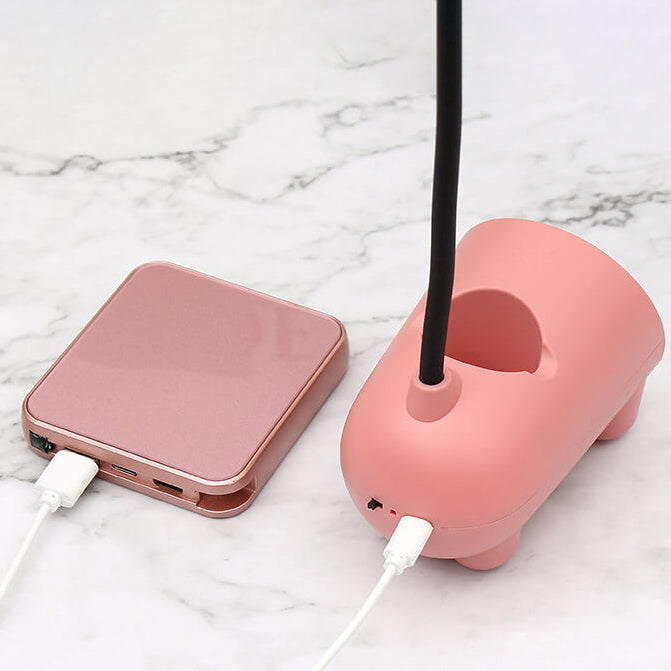 Cartoon Kaninchen LED Touch USB Stifthalter – Schreibtischlampe