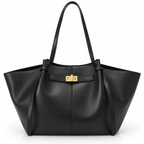 Damen Tote Bag aus PU | Reißverschluss & Polyesterfutter | Goldfarbene Details