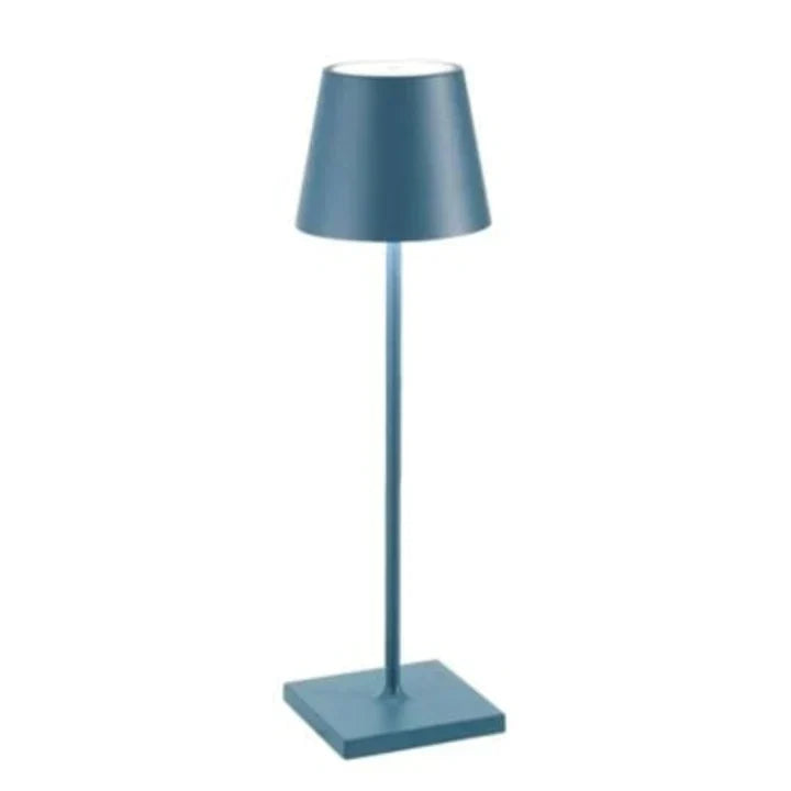 Kabellose LED Tischlampe mit Touch Steuerung | Wiederaufladbare Lampe aus Metall und Kunststoff | Dimmbare Innenbeleuchtung | Novera