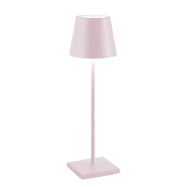 Kabellose LED Tischlampe mit Touch Steuerung | Wiederaufladbare Lampe aus Metall und Kunststoff | Dimmbare Innenbeleuchtung | Novera