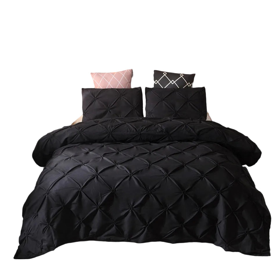 Bettwäsche Set aus Mikrofaser und Satin | Glatte Bettwäsche für Schlafzimmer | Bettwäsche in Mehreren Größen | Novera