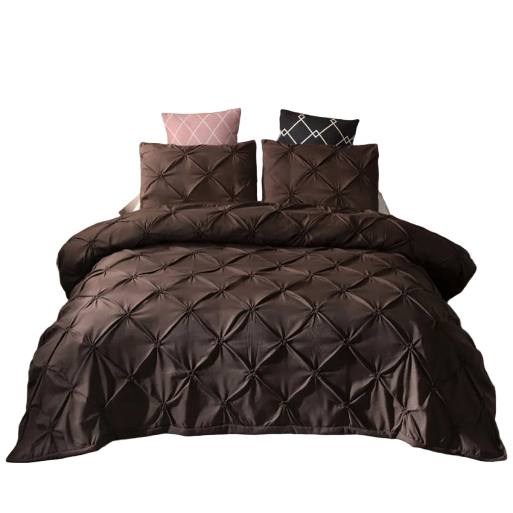Bettwäsche Set aus Mikrofaser und Satin | Glatte Bettwäsche für Schlafzimmer | Bettwäsche in Mehreren Größen | Novera