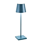 Kabellose LED Tischlampe mit Touch Steuerung | Wiederaufladbare Lampe aus Metall und Kunststoff | Dimmbare Innenbeleuchtung | Novera