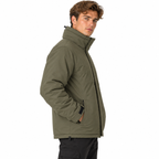 Wendbare Herrenjacke | Hoher Kragen & Kordelzüge | Packbares Reißverschlussdesign