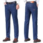 Straight-Jeans aus schwerem Denim - Mittlere Taille mit mittlerer Waschung