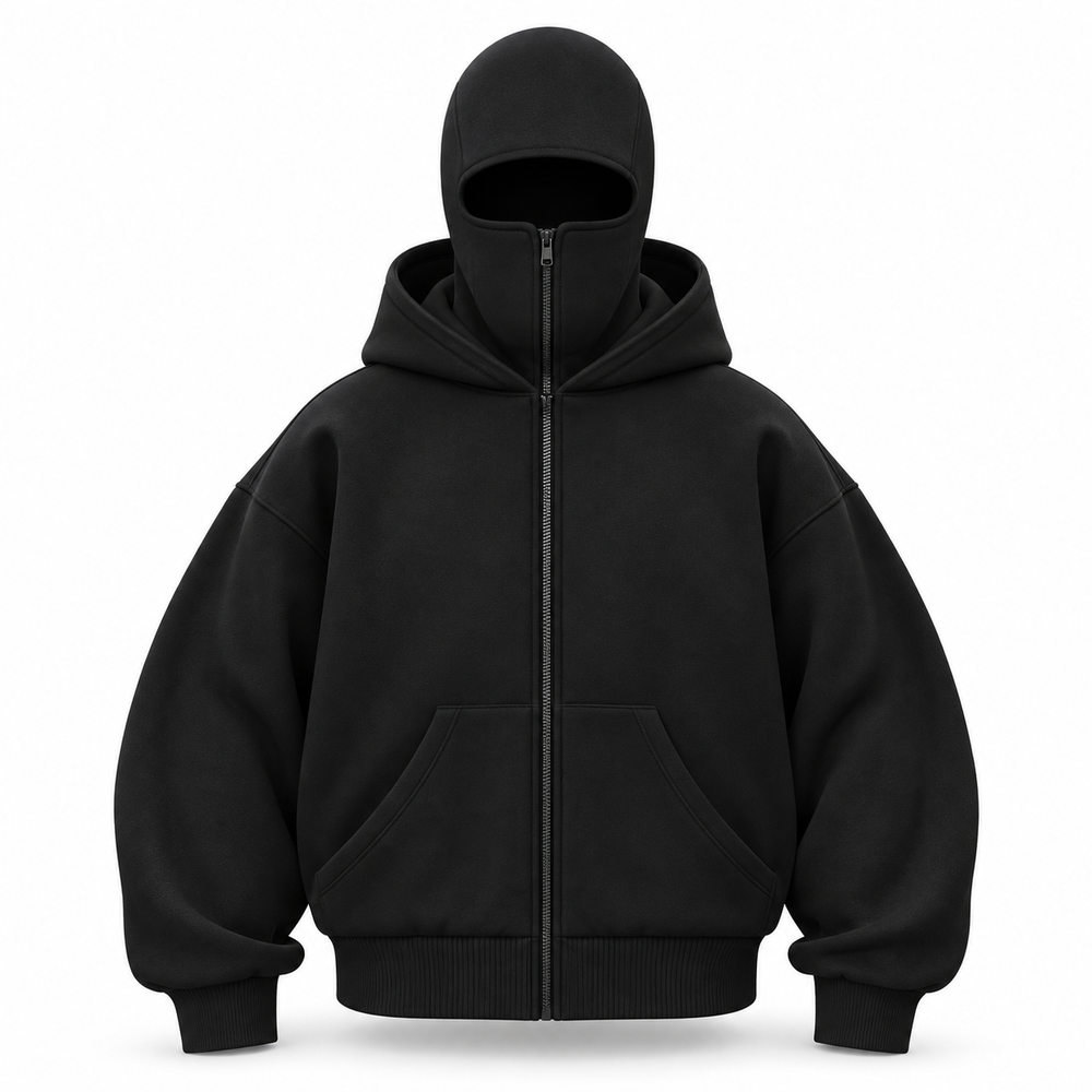 Oversized Kapuzenjacke | Baumwollmix & Frontreißverschluss | Lockere Streetwear zum Layering