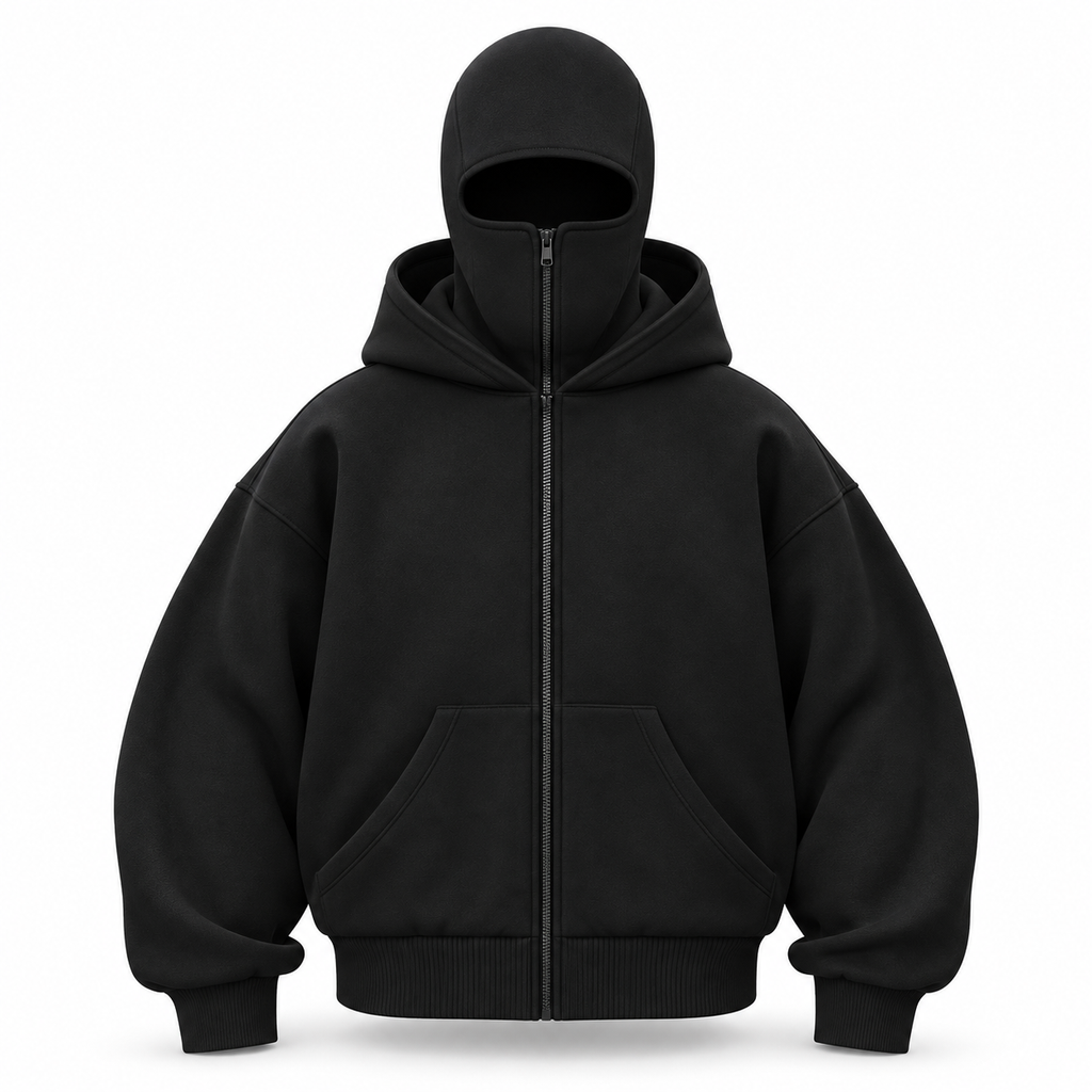 Oversized Hoodie aus Baumwollmix | Lockere Kapuzenjacke | Reißverschluss & Streetwear