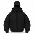 Oversized Hoodie aus Baumwollmix | Lockere Kapuzenjacke | Reißverschluss & Streetwear