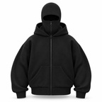 Oversized Hoodie aus Baumwollmix | Lockere Kapuzenjacke | Reißverschluss & Streetwear