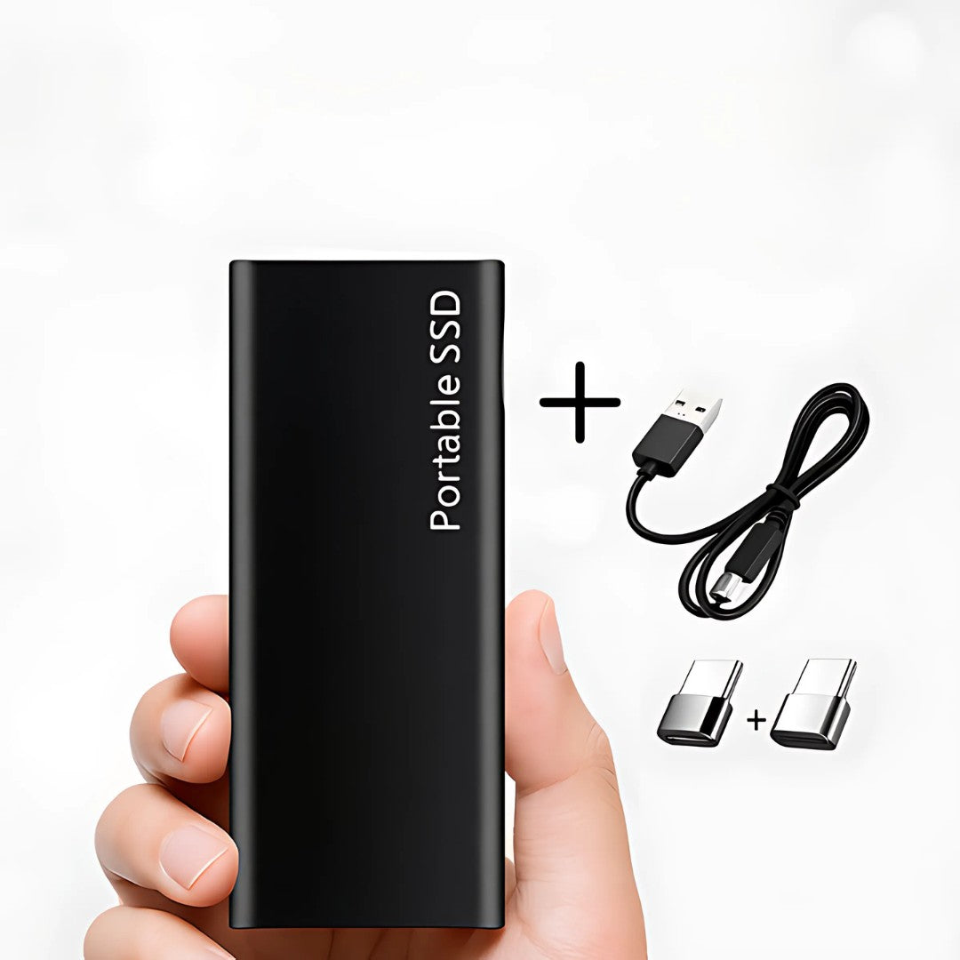 2 TB Externer Speicher | USB-C-Anschluss | Kompaktes Tragbares Design