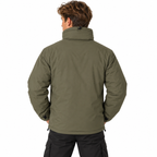 Wendbare Herrenjacke | Hoher Kragen & Kordelzüge | Packbares Reißverschlussdesign