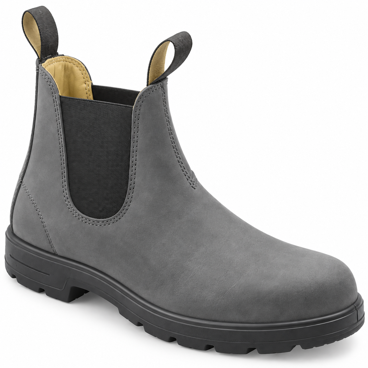 Chelsea Stiefel mit Synthetik-Obermaterial | Slip-On Design | Elastische Seiteneinsätze
