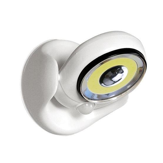 LED Garten Sensorleuchte - Kunststoff Außenwandleuchte Weiß 124mm