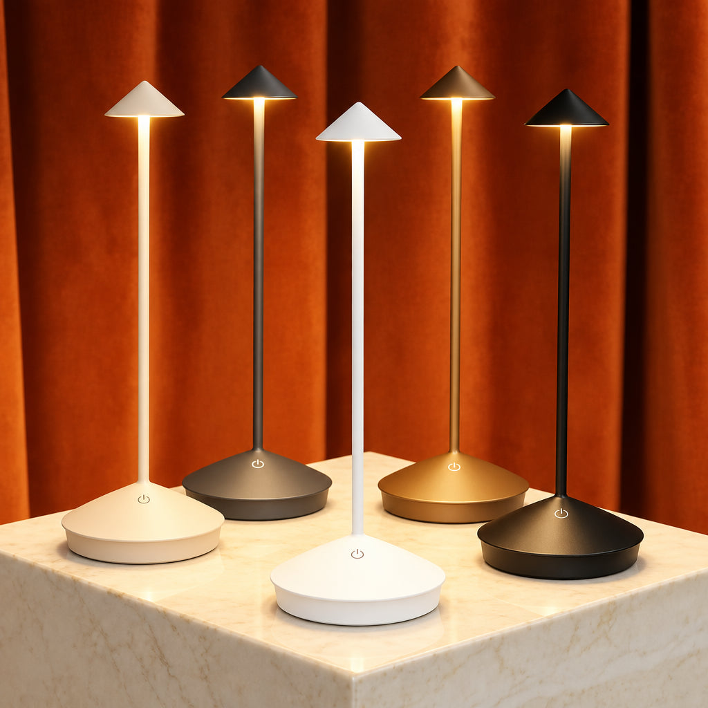 Akku LED-Tischlampe | Touch-Steuerung & Dimmung | Farbtemperatur 3000–6500K