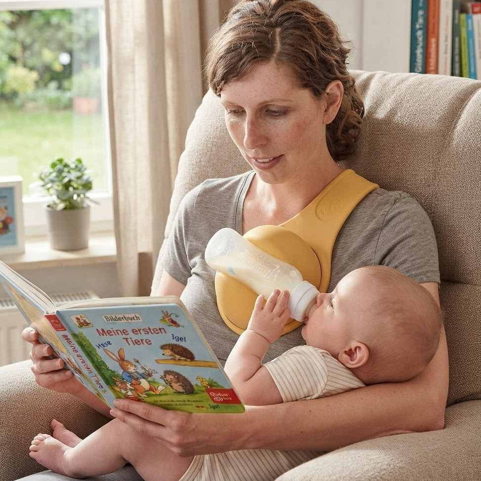 Baby-Flaschenhalter | Verstellbare Flaschenpositionierung | Leichte Kunststoffkonstruktion