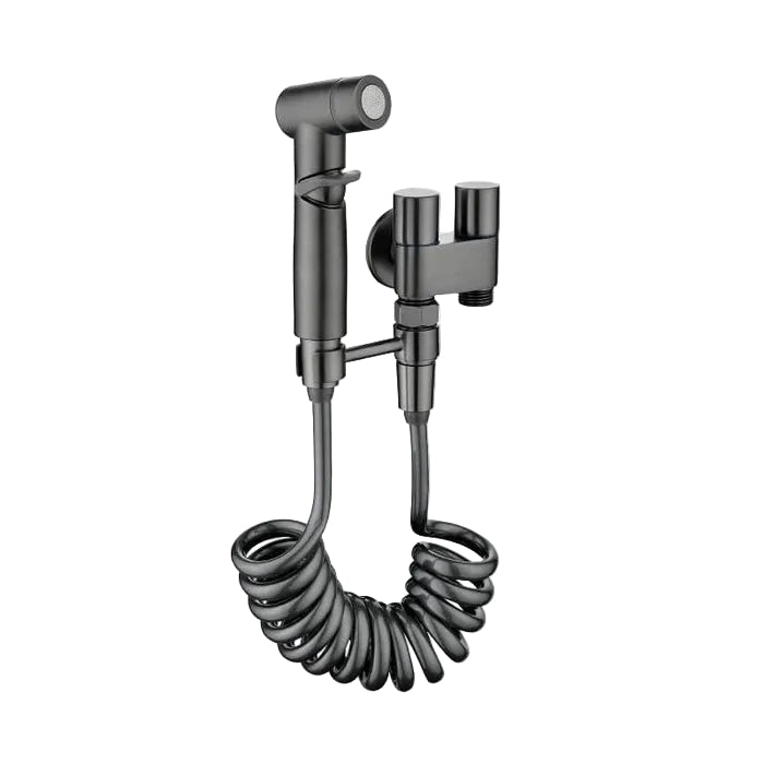 Badarmatur für Toilettenspray | Edelstahl mit Chromoberfläche | Einstellbarer Wasserfluss