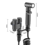 Badarmatur für Toilettenspray | Edelstahl mit Chromoberfläche | Einstellbarer Wasserfluss