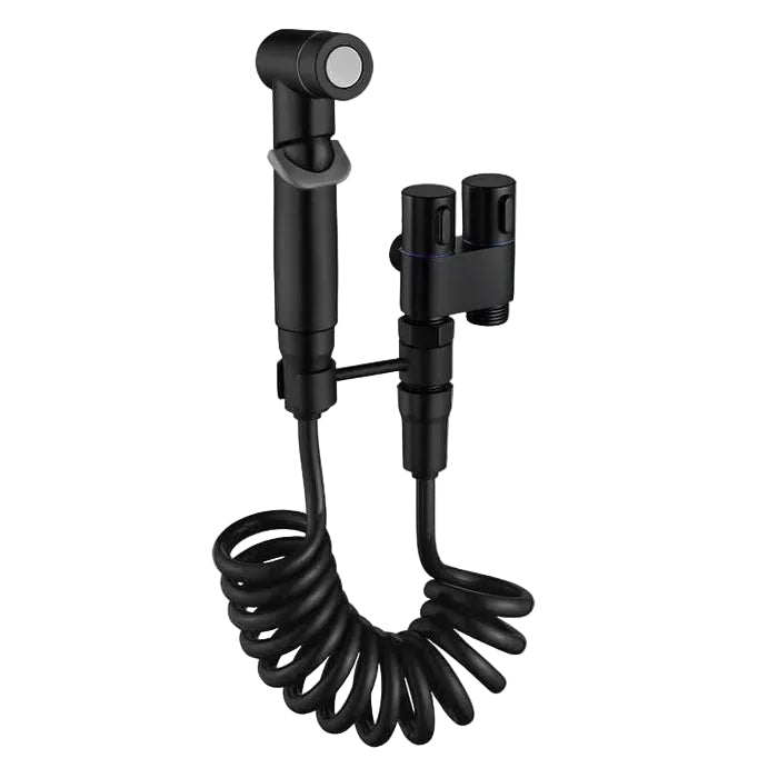 Badarmatur für Toilettenspray | Edelstahl mit Chromoberfläche | Einstellbarer Wasserfluss
