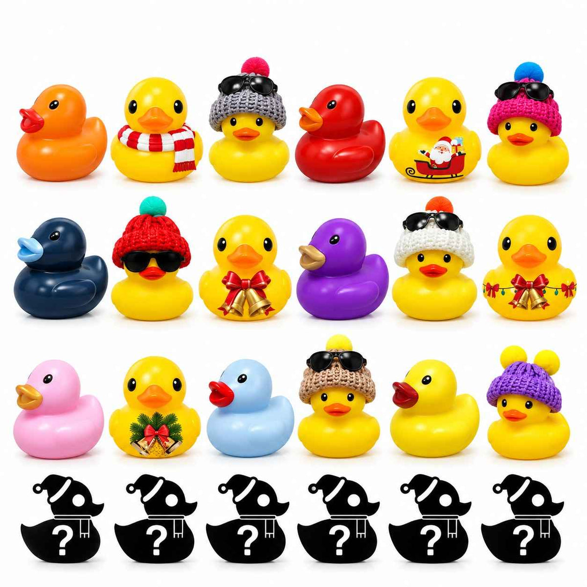 Badeentchen-Adventskalender | 24 Weihnachtsentchen | Countdown für Dezember