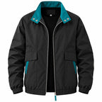 Bomberjacke mit Stehkragen | Lockere Passform & Frontreißverschluss | Elastische Bündchen & Taschen