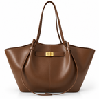 Damen Tote Bag aus PU | Reißverschluss & Polyesterfutter | Goldfarbene Details