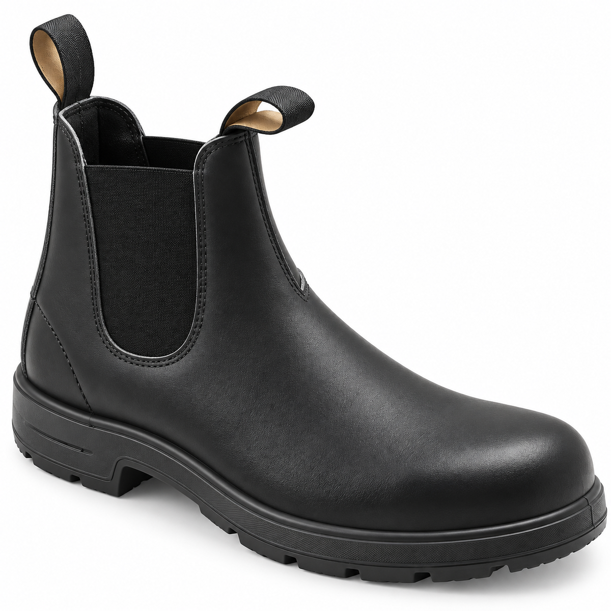 Chelsea Stiefel mit Synthetik-Obermaterial | Slip-On Design | Elastische Seiteneinsätze