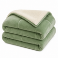 Wendedecke aus Mikrofaser | Doppelseitiges Strickgewebe | Weicher Überwurf für Sofa und Bett