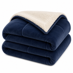 Wendedecke aus Mikrofaser | Doppelseitiges Strickgewebe | Weicher Überwurf für Sofa und Bett