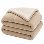 Wendedecke aus Mikrofaser | Doppelseitiges Strickgewebe | Weicher Überwurf für Sofa und Bett