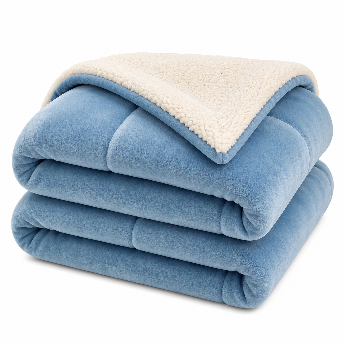 Wendedecke aus Mikrofaser | Doppelseitiges Strickgewebe | Weicher Überwurf für Sofa und Bett
