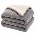Wendedecke aus Mikrofaser | Doppelseitiges Strickgewebe | Weicher Überwurf für Sofa und Bett