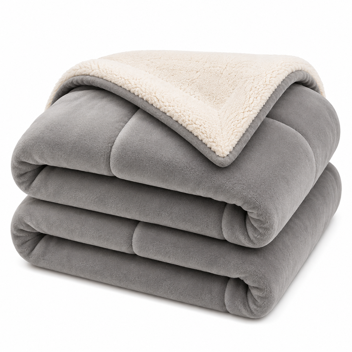 Wendedecke aus Mikrofaser | Doppelseitiges Strickgewebe | Weicher Überwurf für Sofa und Bett