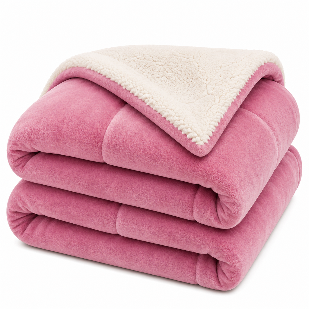 Wendedecke aus Mikrofaser | Doppelseitiges Strickgewebe | Weicher Überwurf für Sofa und Bett