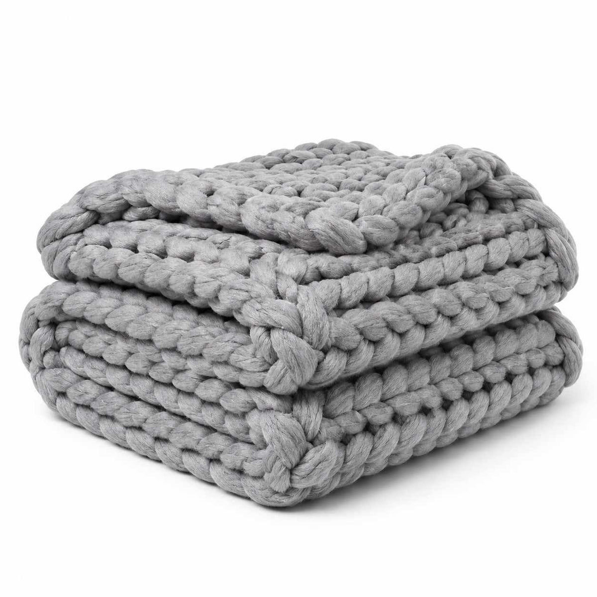 DIY-Strickdecken-Set | Acrylgarn & Online-Anleitung | Handstricken ohne Stricknadeln