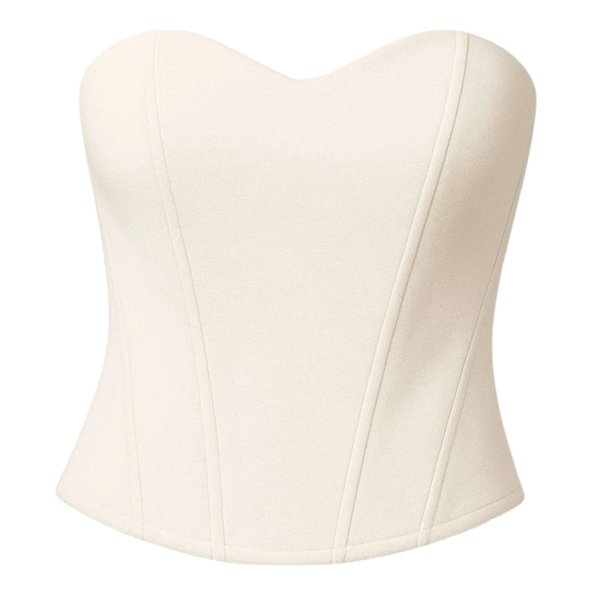 Damen-Korsett-Top mit Satinoberfläche | Strukturiertes Bustier-Design | Ärmelloses Longline-Top mit Reißverschluss