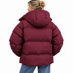 Damen-Pufferjacke | Steppdesign mit isolierender Füllung | Hoher Kragen & Reißverschlusstaschen
