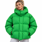 Damen-Pufferjacke | Steppdesign mit isolierender Füllung | Hoher Kragen & Reißverschlusstaschen
