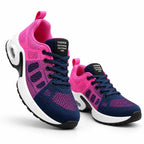 Damen-Sneaker mit Schnürung | Leichtes Polyester-Obermaterial | Dicke Sohle für Alltag und Freizeit