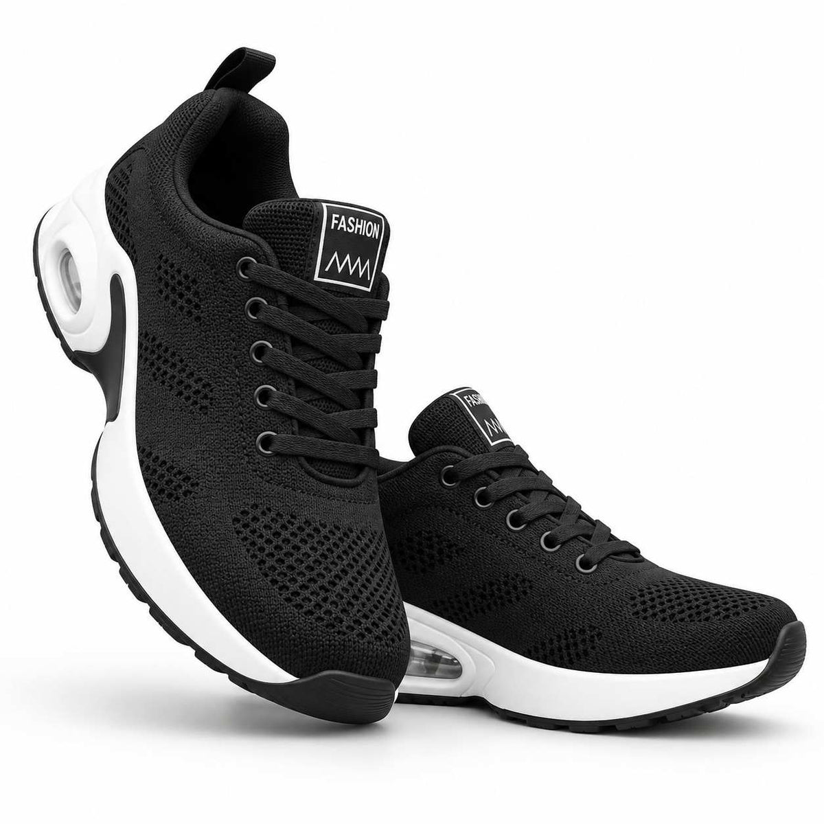 Damen-Sneaker mit Schnürung | Leichtes Polyester-Obermaterial | Dicke Sohle für Alltag und Freizeit