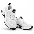 Damen-Sneaker mit Schnürung | Leichtes Polyester-Obermaterial | Dicke Sohle für Alltag und Freizeit