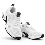 Damen-Sneaker mit Schnürung | Leichtes Polyester-Obermaterial | Dicke Sohle für Alltag und Freizeit