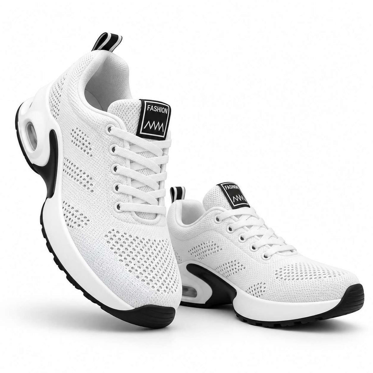 Damen-Sneaker mit Schnürung | Leichtes Polyester-Obermaterial | Dicke Sohle für Alltag und Freizeit