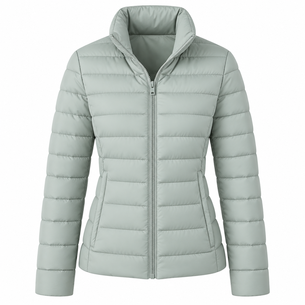 Damen-Steppjacke | Leichtes Polyester & Stehkragen | Figurbetonter Schnitt für Übergangszeiten  Beschreibung