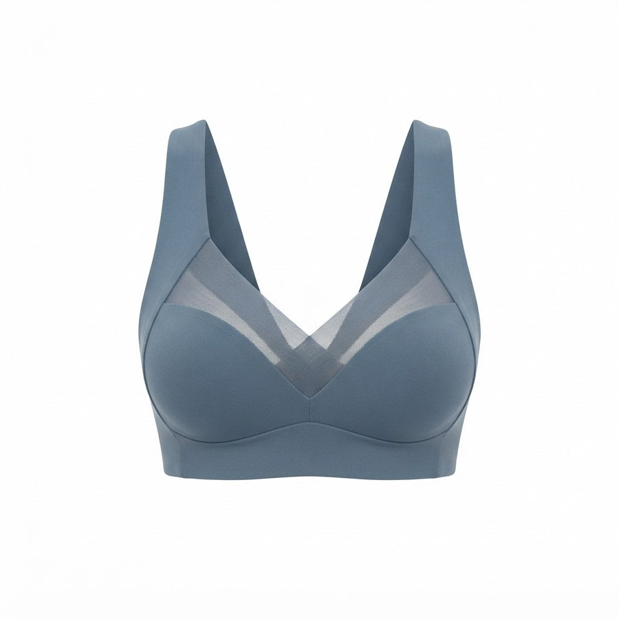 Damen BH ohne Bügel | Nahtloser Stretchstoff | Weiche Push-Up-Unterstützung