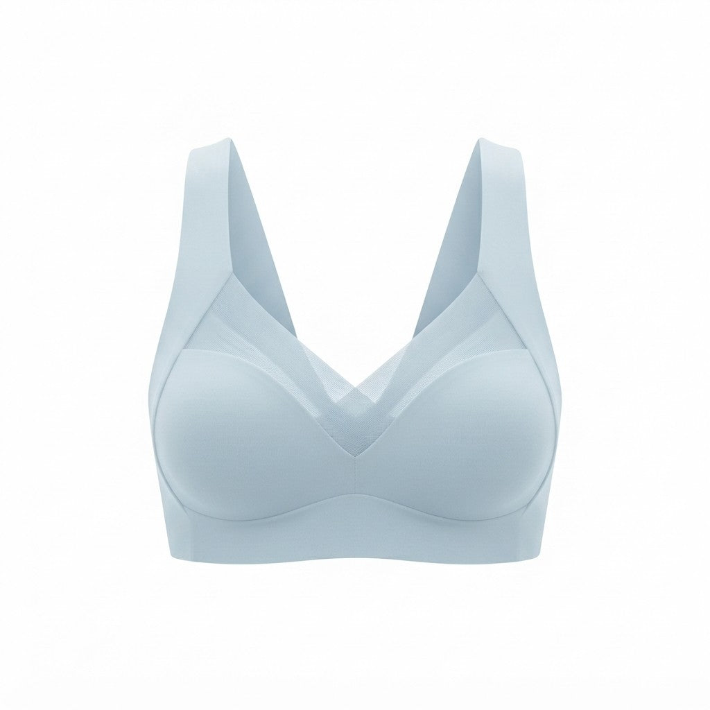 Damen BH ohne Bügel | Nahtloser Stretchstoff | Weiche Push-Up-Unterstützung