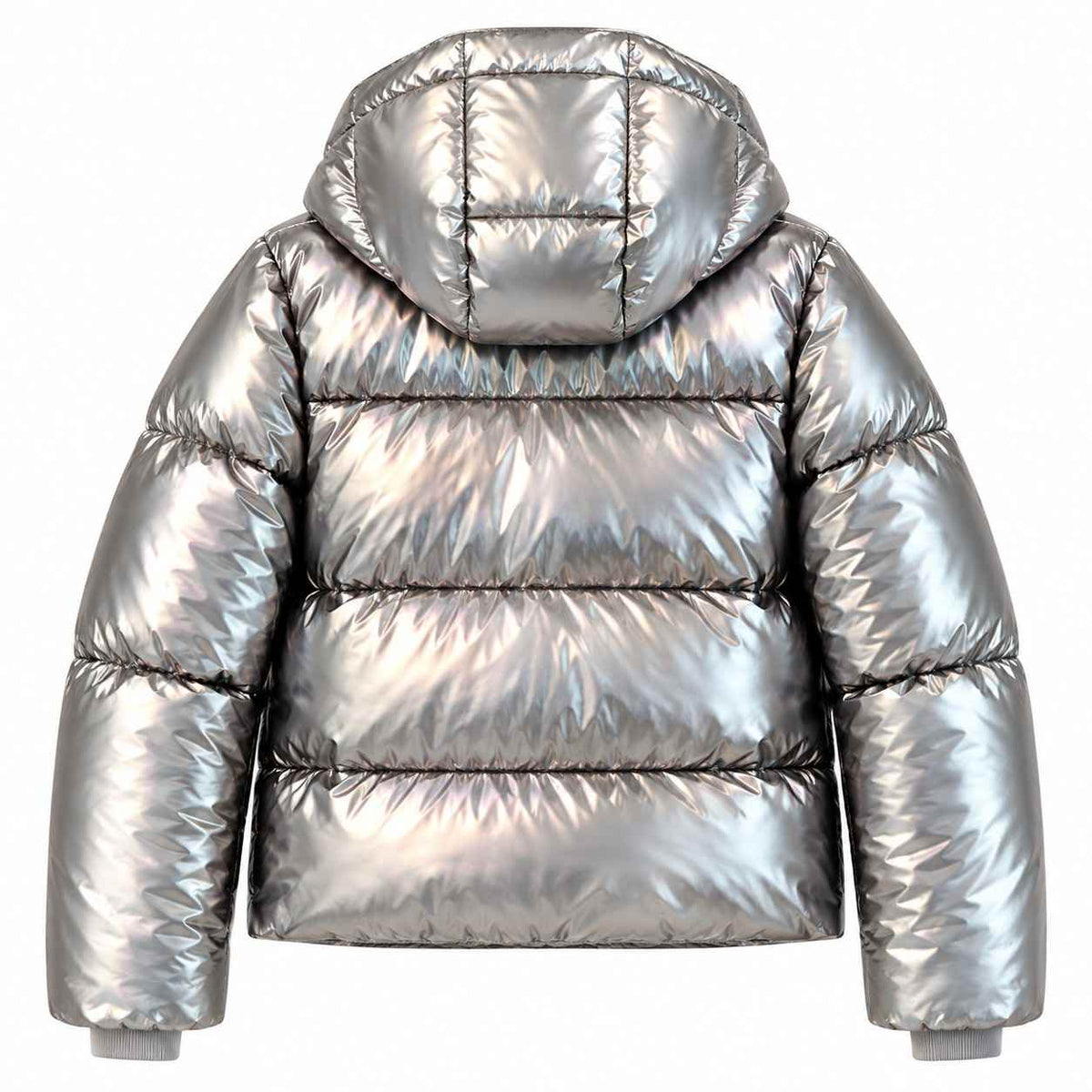 Damen Baumwolljacke mit Kapuze | Anorak-inspiriertes Design | Winterjacke in Schwarz und Weiß