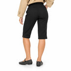 Damen Caprihose | Spandex & Nylon Stretchgewebe | Hohe Taille mit Seitenschlitzen