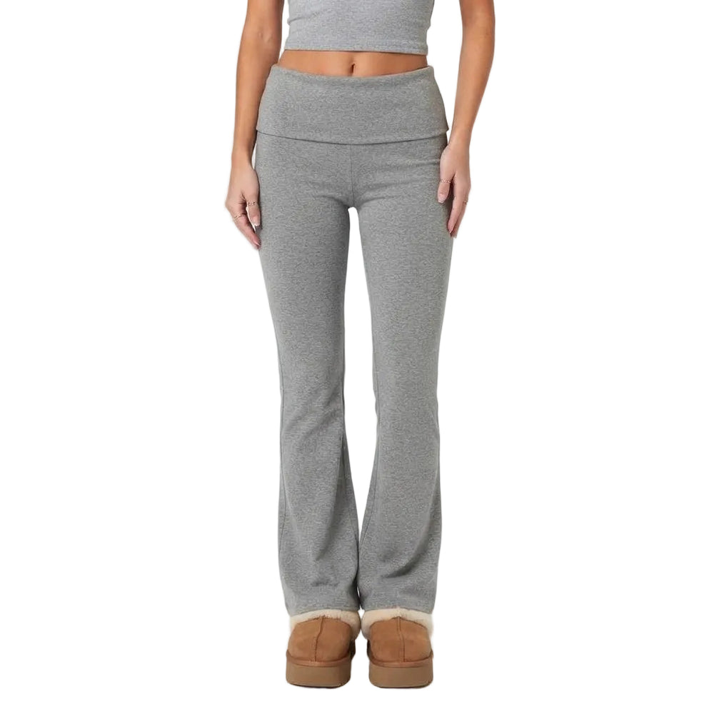 Damen Flared Jogginghose | Baumwollmischung mit Stretch | Elastischer Bund